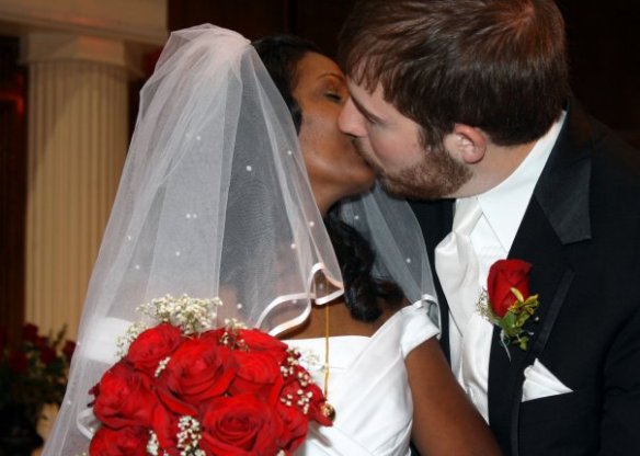 Jason and Mittu Wedding Day kiss Jason and Mittu Wedding Day kiss