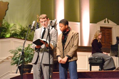 Jesse's Christmas program 2011 sharing