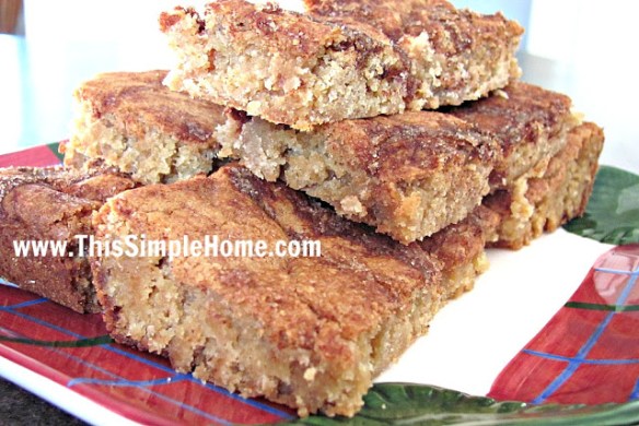 snickerdoodle bars