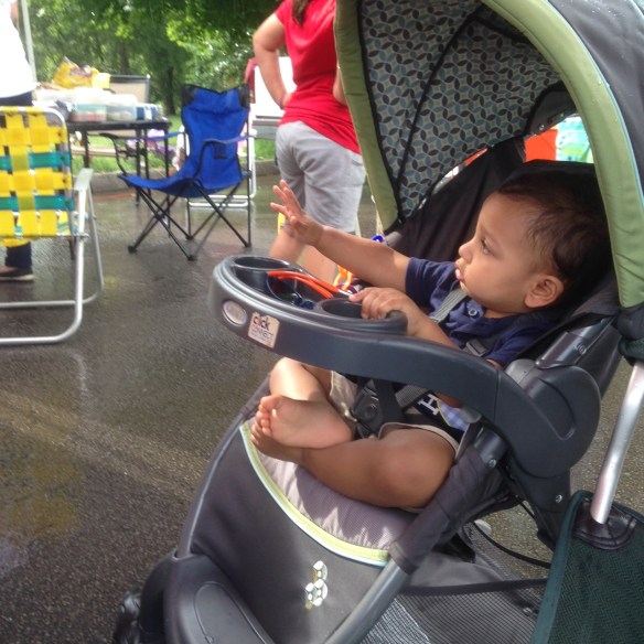 Feeling the raindrops