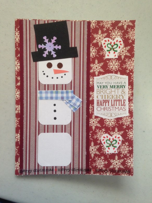 Snowman Christmas card