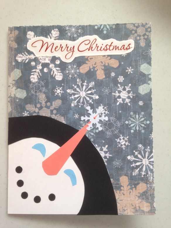 Snowman Christmas card