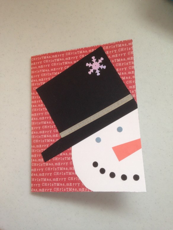Snowman Christmas card