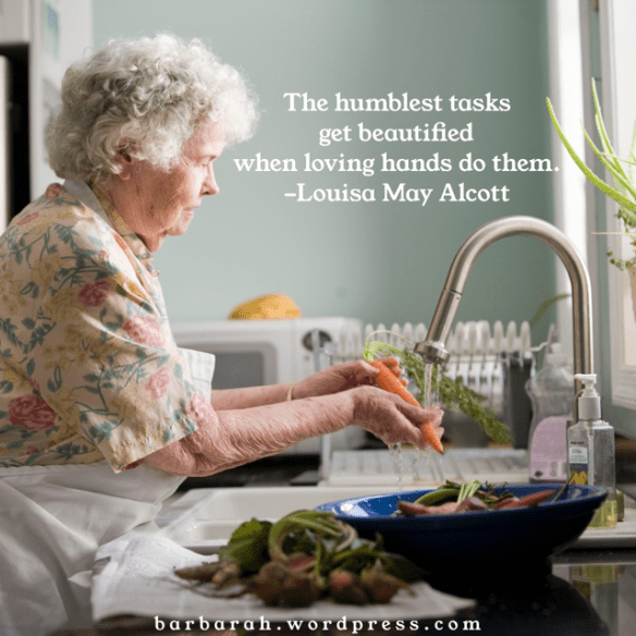 Louisa May Alcott quote about loving hands