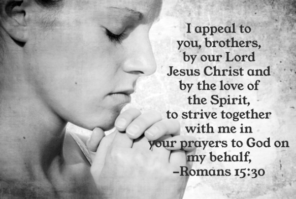 Strive together with me in prayer