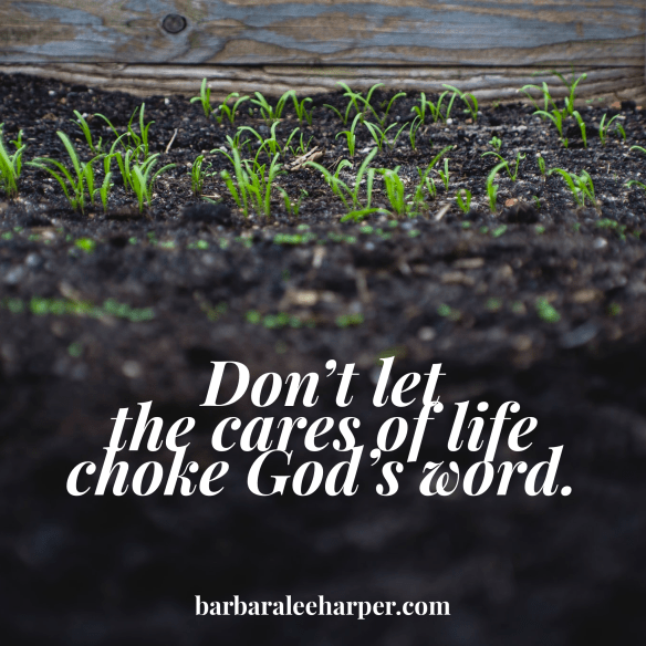 Cares of life can choke God's word