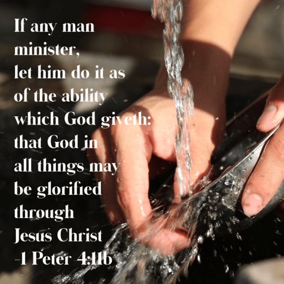 Minister with the ability God gives