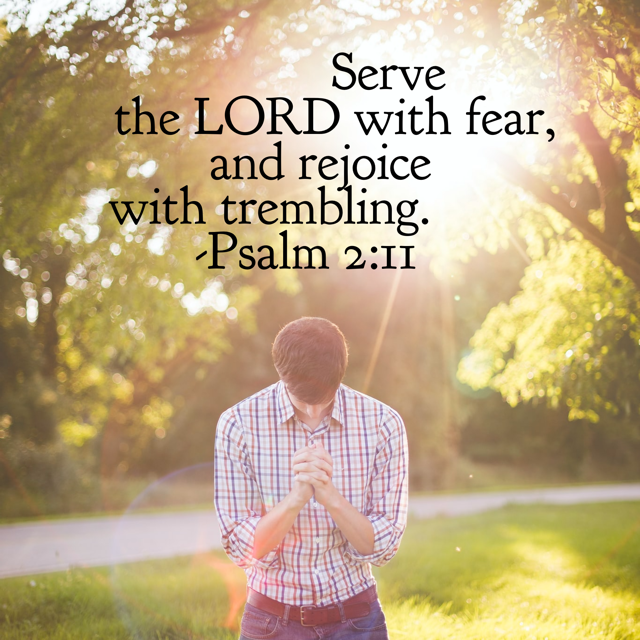 Worship God with joy and awe