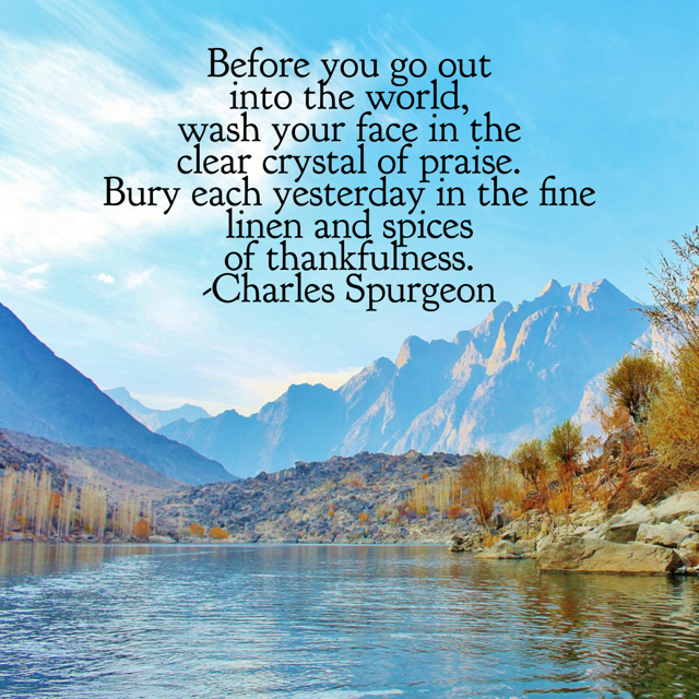 Thankful quote from Spurgeon