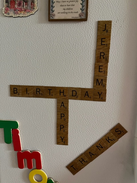Scrabble magnets