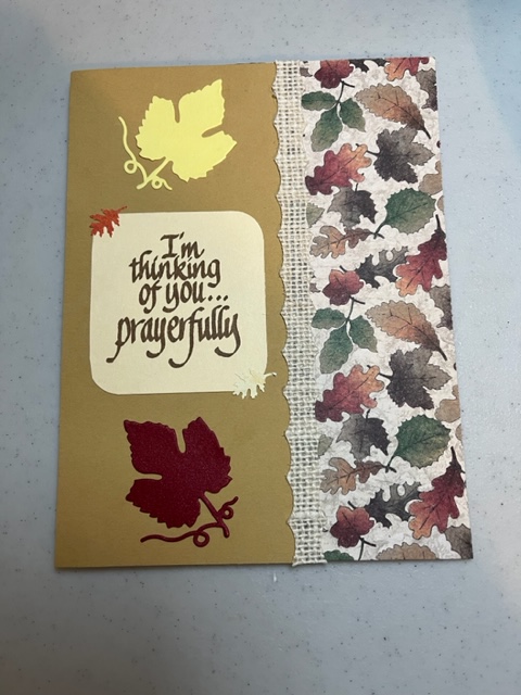 Fall thinking of you card