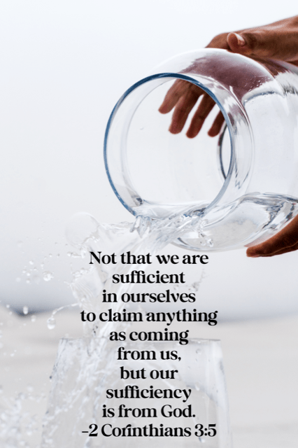 Our sufficiency is of God