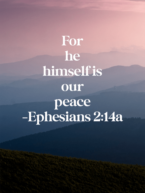 Jesus is our peace
