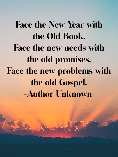 Face the New Year with the old Book