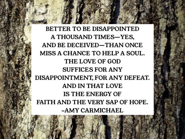 Amy Carmichael Quote