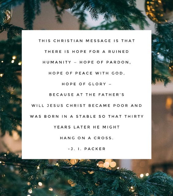 J. I. Packet quote about Christmas
