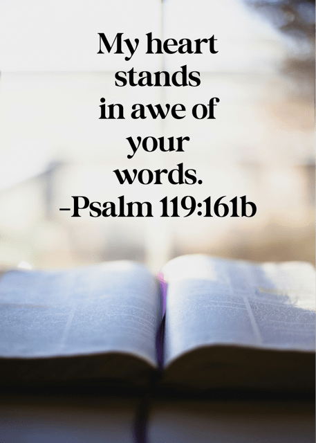 awe of God's words