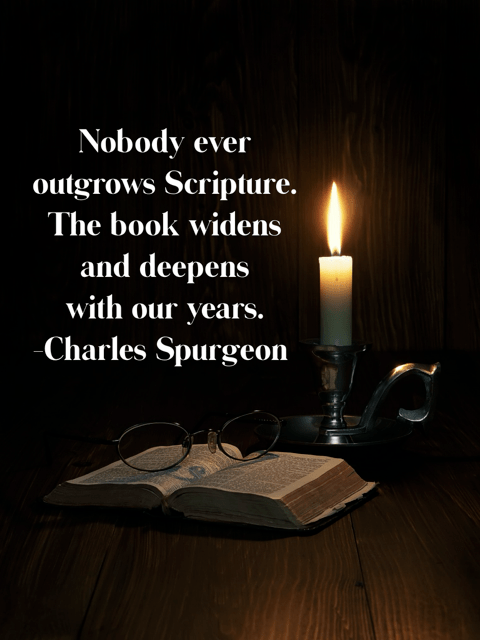 We never outgrow the Bible