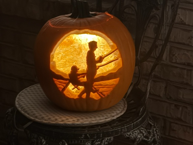 fishing pumpkin