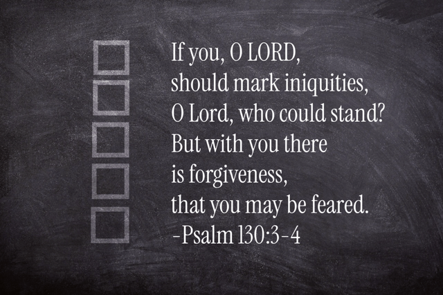 Psalm 130:3-4