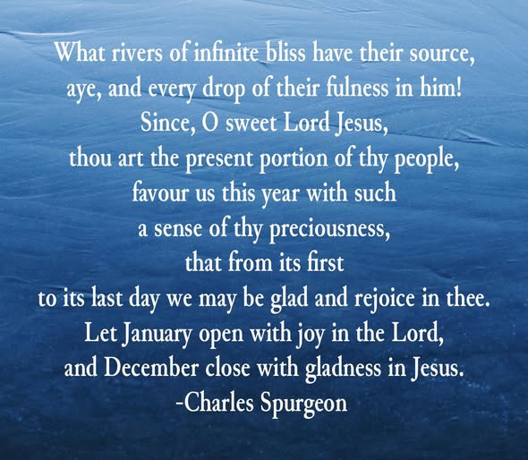 Spurgeon New Year quote