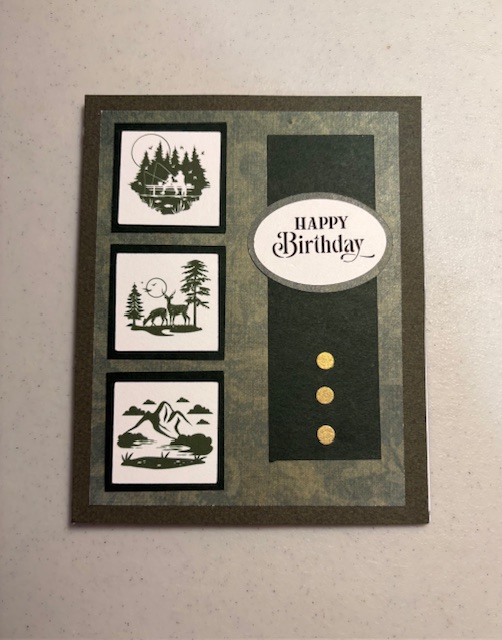 Masculine birthday card
