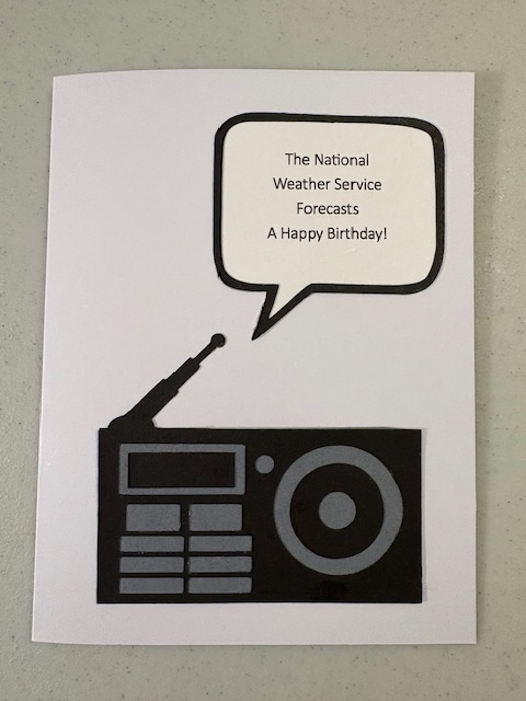 weather radio birthday card