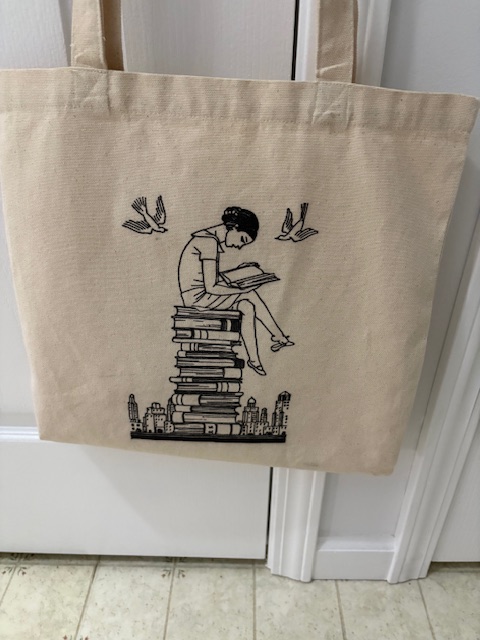 bookish tote bag