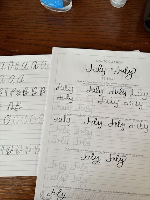 Informal lettering