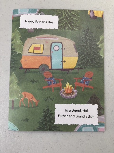 Camping Father's Day card