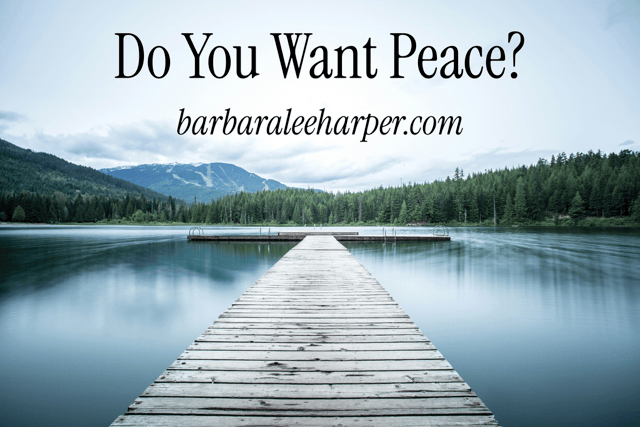 Do you want peace?