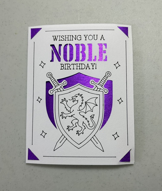 Medieval birthday card