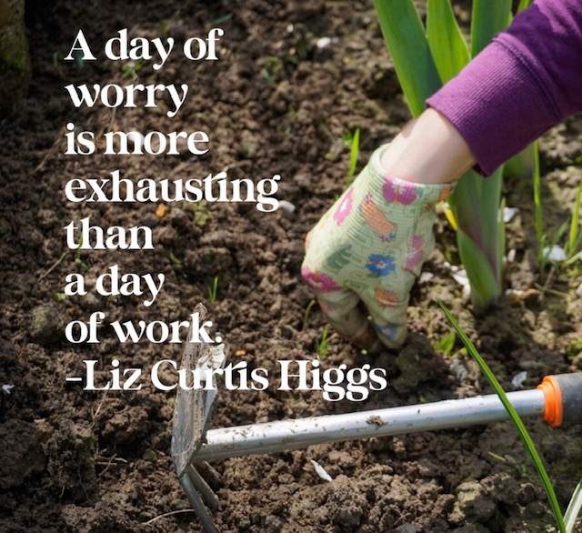 Worry is exhausting